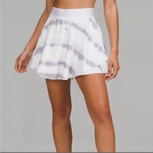 Lululemon Court Rival HR Long Tie Dye Skirt Athletic Workout Tennis Pickle Ball